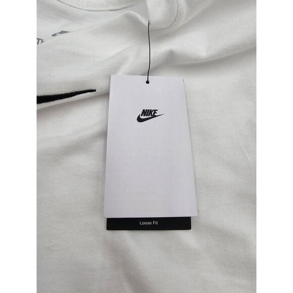 Nike Essential Tee Girl's M White Loose Fit Long Sleeve Shirt NWT - Picture 7 of 10